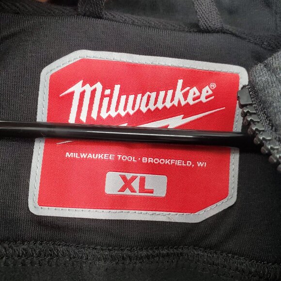 Milwaukee NO DAYS OFF Hooded Sweatshirt Jacket Top Men Size XL NWT Full Zip - Picture 7 of 14
